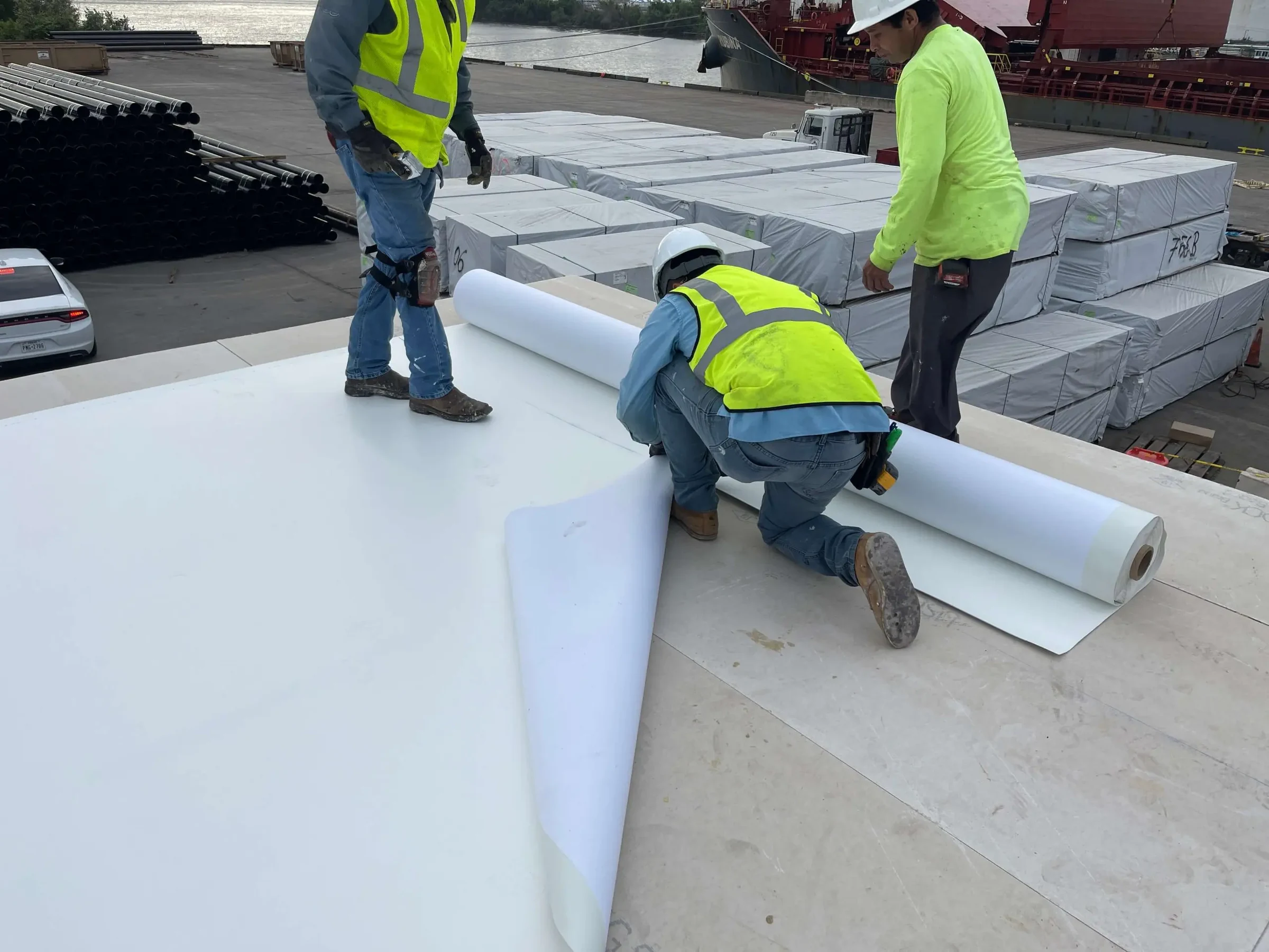 80-Mil TPO for High-Exposure Roofs Around DIA